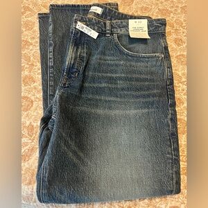 Madewell Curvy Longline Straight Jean in Greendale Wash